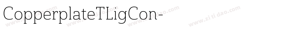 CopperplateTLigCon字体转换