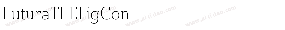 FuturaTEELigCon字体转换