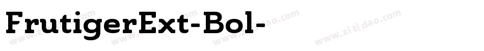 FrutigerExt-Bol字体转换