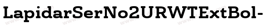 LapidarSerNo2URWTExtBol字体转换
