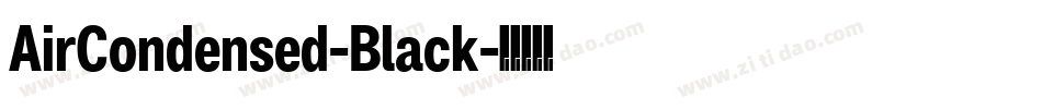 AirCondensed-Black字体转换