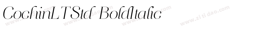 CochinLTStd-BoldItalic字体转换