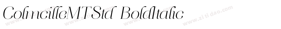 ColmcilleMTStd-BoldItalic字体转换
