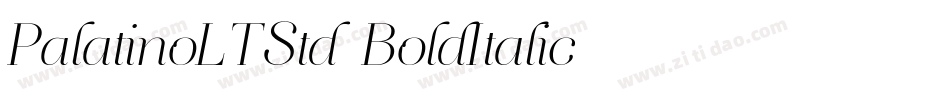 PalatinoLTStd-BoldItalic字体转换 PalatinoLTStd-BoldItalic字体转换