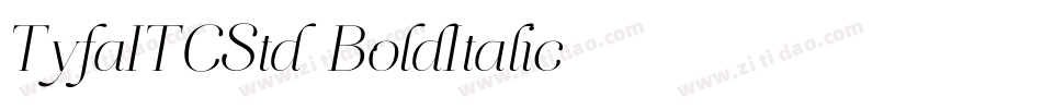 TyfaITCStd-BoldItalic字体转换