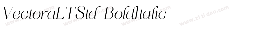 VectoraLTStd-BoldItalic字体转换