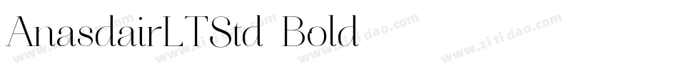 AnasdairLTStd-Bold字体转换