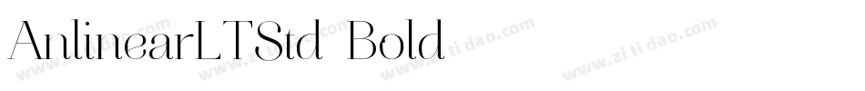 AnlinearLTStd-Bold字体转换
