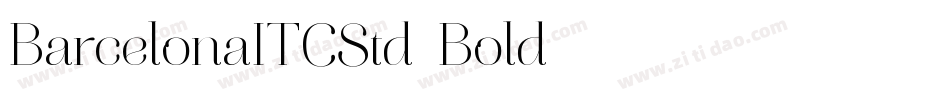 BarcelonaITCStd-Bold字体转换