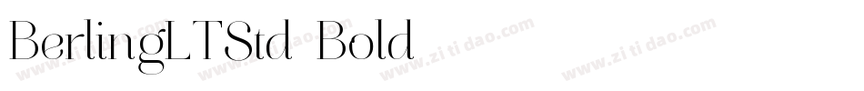 BerlingLTStd-Bold字体转换