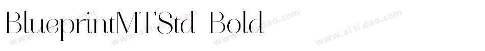 BlueprintMTStd-Bold字体转换