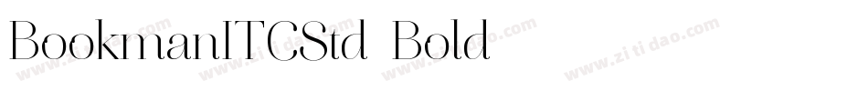BookmanITCStd-Bold字体转换