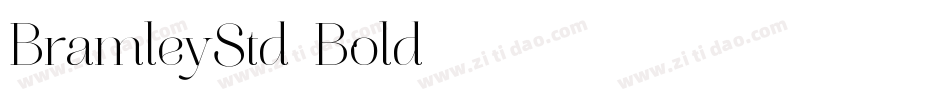 BramleyStd-Bold字体转换