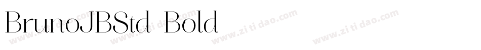 BrunoJBStd-Bold字体转换