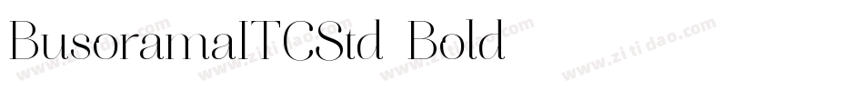 BusoramaITCStd-Bold字体转换