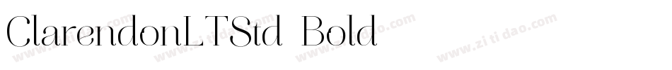 ClarendonLTStd-Bold字体转换