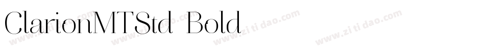 ClarionMTStd-Bold字体转换