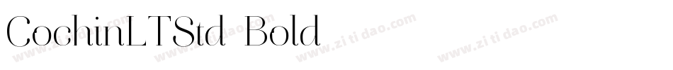 CochinLTStd-Bold字体转换