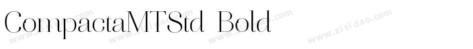CompactaMTStd-Bold字体转换