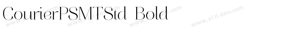 CourierPSMTStd-Bold字体转换