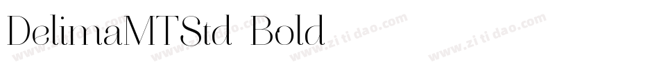 DelimaMTStd-Bold字体转换