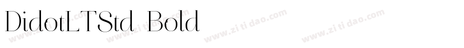 DidotLTStd-Bold字体转换