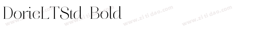 DoricLTStd-Bold字体转换
