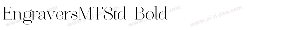 EngraversMTStd-Bold字体转换