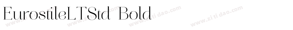 EurostileLTStd-Bold字体转换