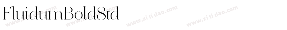 FluidumBoldStd字体转换
