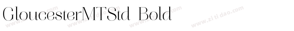 GloucesterMTStd-Bold字体转换