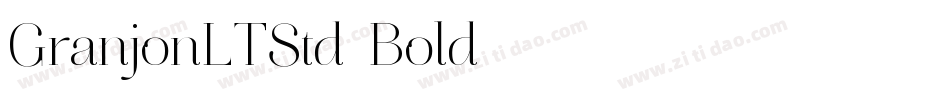 GranjonLTStd-Bold字体转换