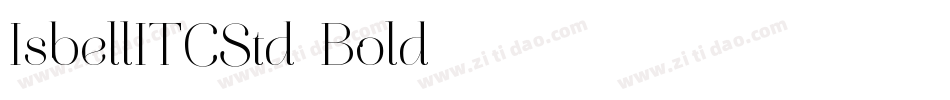 IsbellITCStd-Bold字体转换