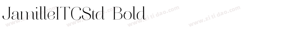 JamilleITCStd-Bold字体转换