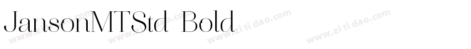 JansonMTStd-Bold字体转换