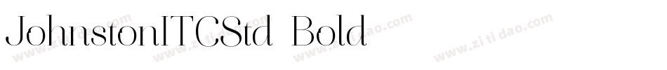 JohnstonITCStd-Bold字体转换