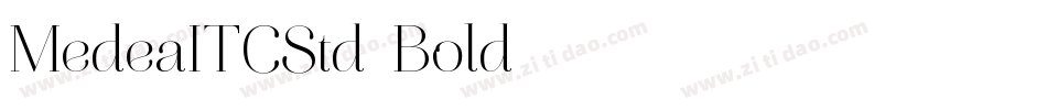 MedeaITCStd-Bold字体转换
