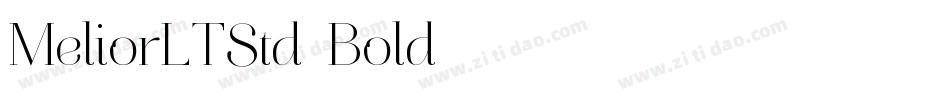 MeliorLTStd-Bold字体转换