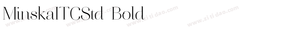 MinskaITCStd-Bold字体转换