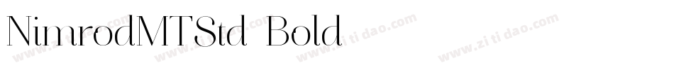 NimrodMTStd-Bold字体转换