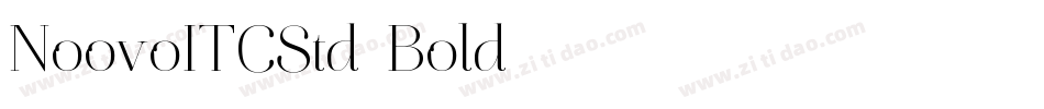 NoovoITCStd-Bold字体转换