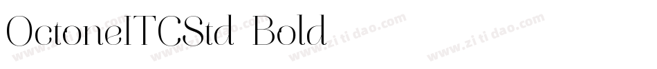 OctoneITCStd-Bold字体转换