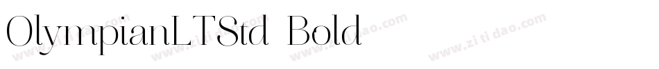 OlympianLTStd-Bold字体转换