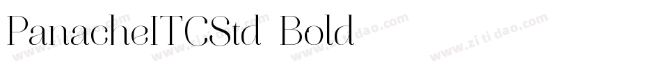 PanacheITCStd-Bold字体转换