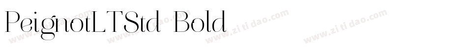 PeignotLTStd-Bold字体转换