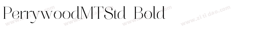 PerrywoodMTStd-Bold字体转换