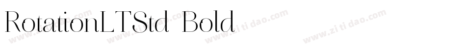 RotationLTStd-Bold字体转换