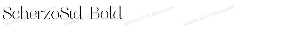 ScherzoStd-Bold字体转换