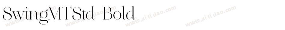 SwingMTStd-Bold字体转换