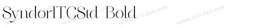SyndorITCStd-Bold字体转换